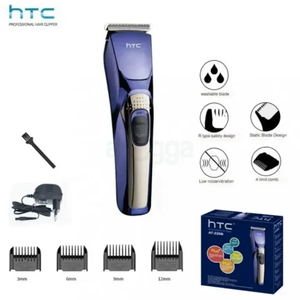 HTC AT-228B Cordless Hair Beard Trimmer