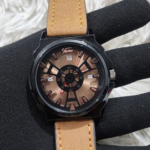 Caites MT-12003 Brown Leather Strap Watch