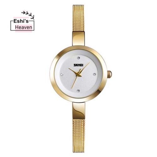 Skmei 1390 Stainless Steel Waterproof Quartz Watch for Women