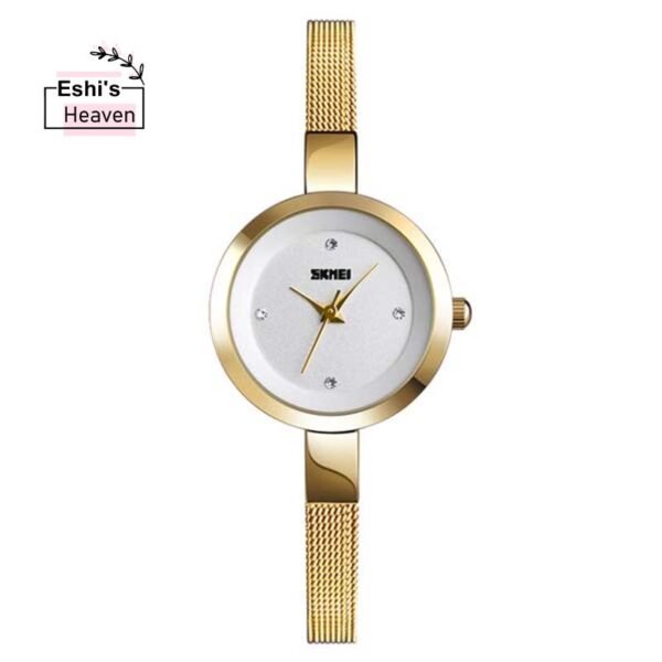 Skmei 1390 Stainless Steel Waterproof Quartz Watch for Women