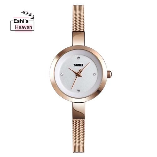 Skmei 1390 Stainless Steel Waterproof Quartz Watch for Women - Image 2