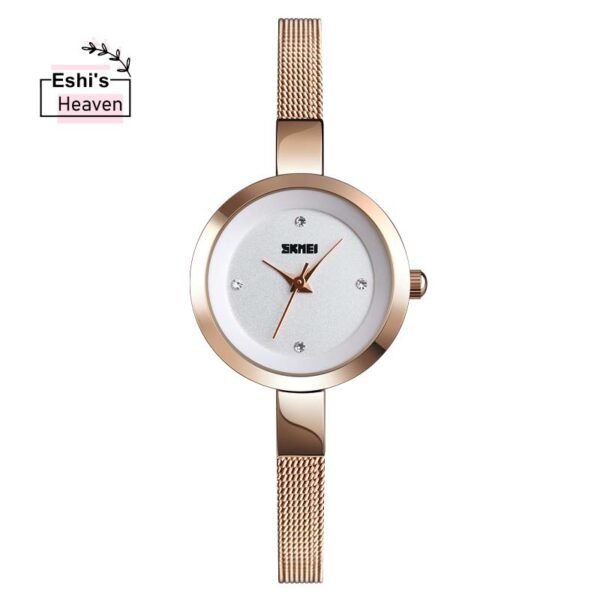 Skmei 1390 Stainless Steel Waterproof Quartz Watch for Women - Image 2