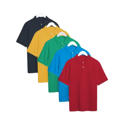 Eshie’s Heaven Men’s Short Sleeve Regular & Relaxed Fit Pique Polo Cotton T-Shirt