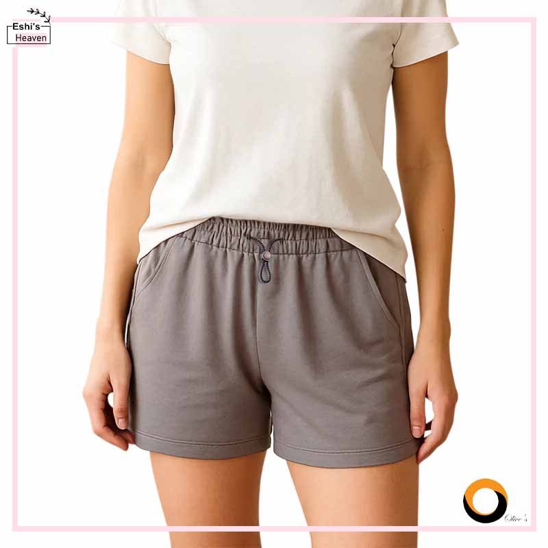 Ladies Side Pocket Fitness Running Sports Shorts – Lightweight & Stretchy - Image 2