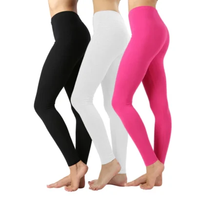 Olives Women’s Premium Cotton Full-Length Leggings – Regular & Plus Size