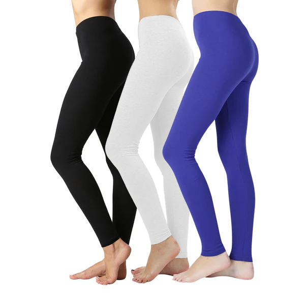 Olives Women’s Premium Cotton Full-Length Leggings – Regular & Plus Size - Image 2