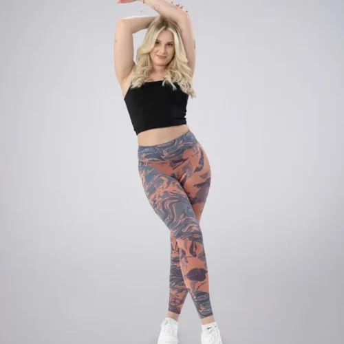Olivs Leafletic Soft Touch Stretch Marble Print Legging