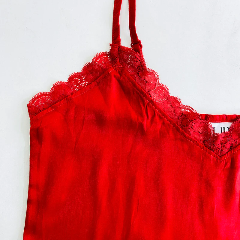 Olivs Sleeveless Satin Pajama Set – 2-Piece Loungewear for Women - Image 5