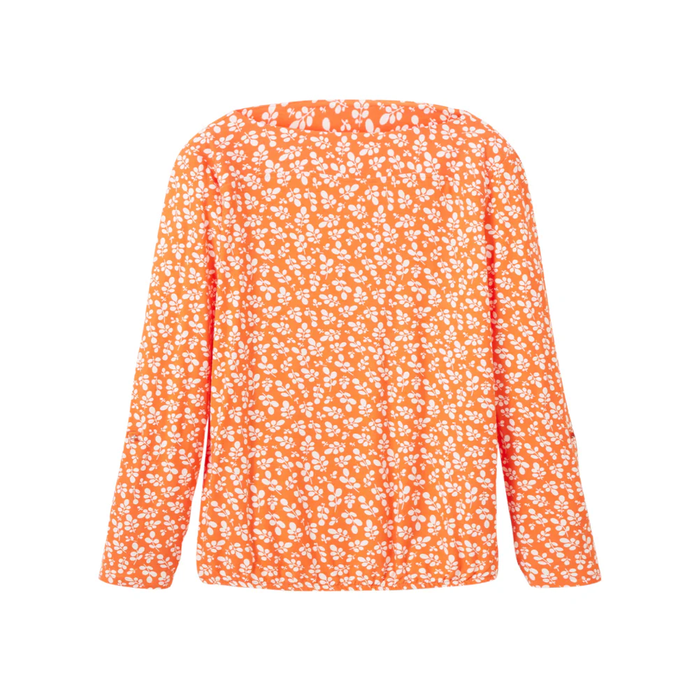 Olivs Women’s Boat Neck Long Sleeve Printed Top - Image 6
