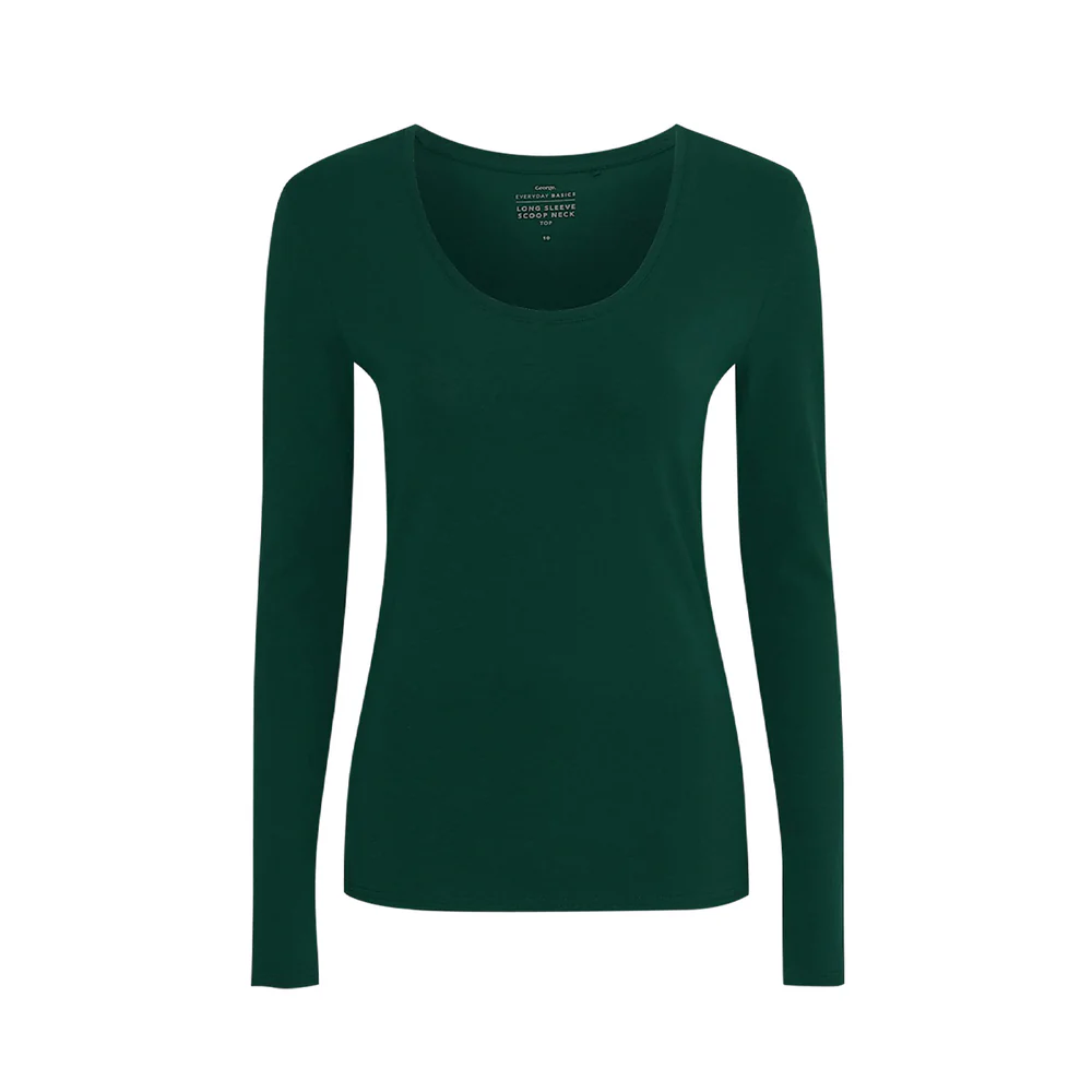 Oliv’s Women’s Scoop Neck Long Sleeve Top – Premium Jersey - Image 5