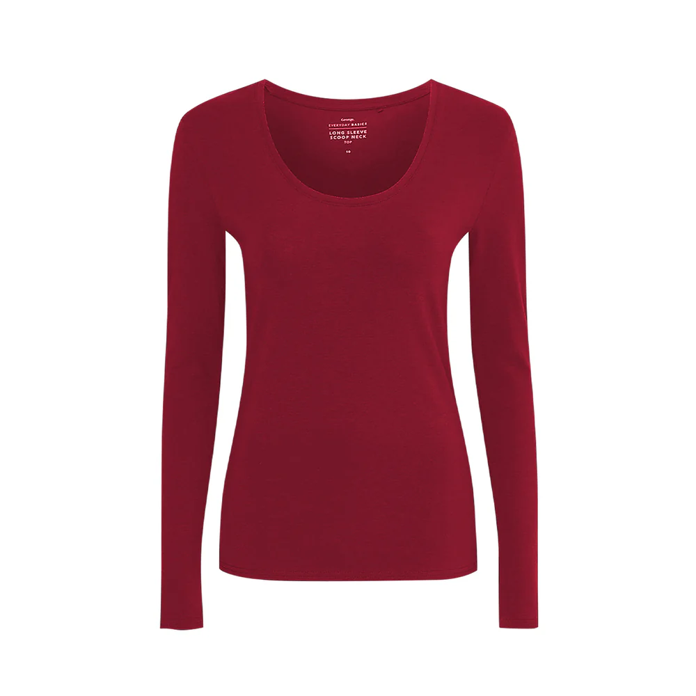 Oliv’s Women’s Scoop Neck Long Sleeve Top – Premium Jersey - Image 4