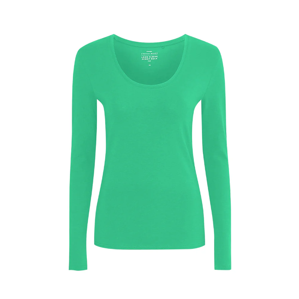 Oliv’s Women’s Scoop Neck Long Sleeve Top – Premium Jersey - Image 3