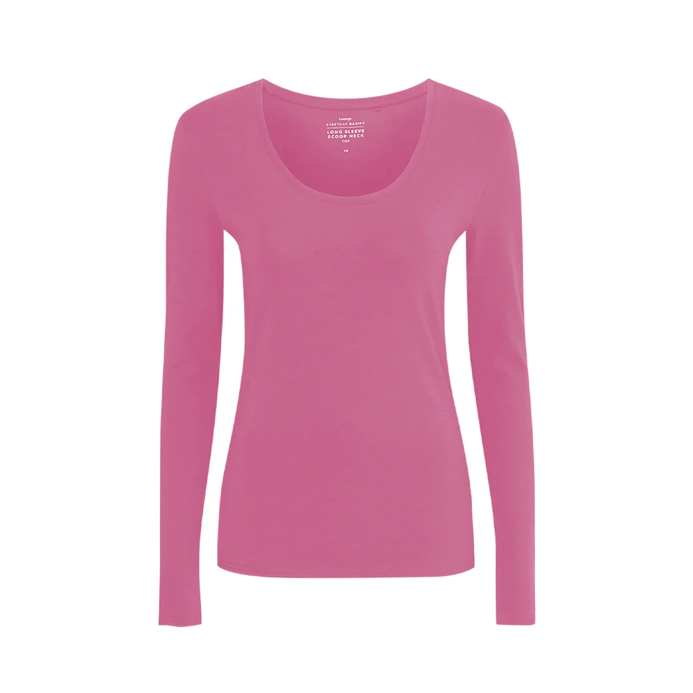 Oliv’s Women’s Scoop Neck Long Sleeve Top – Premium Jersey - Image 2