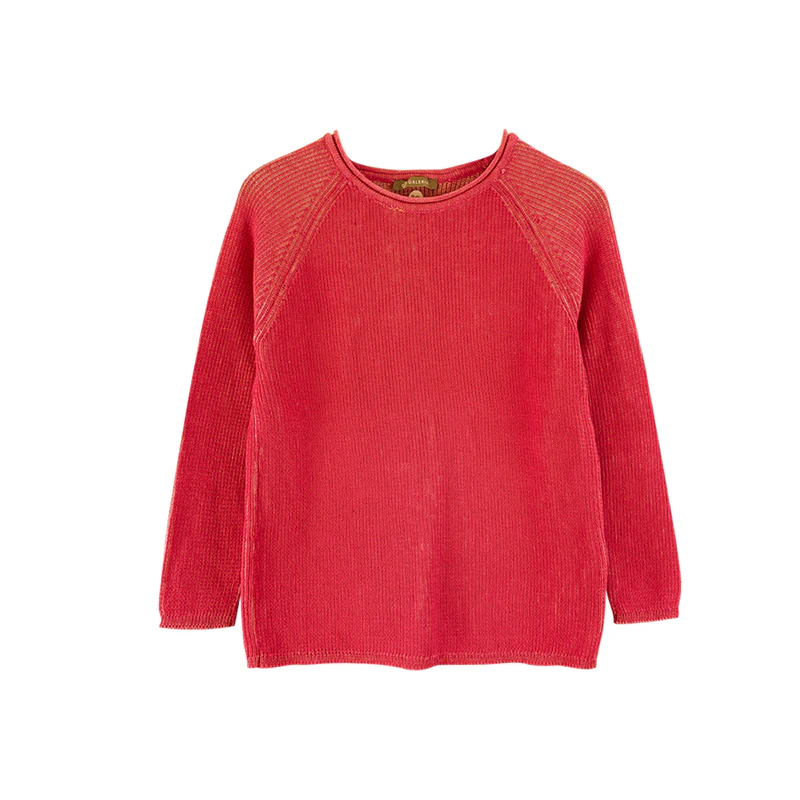 Olivs Women’s Round Neck Waffle Knit Pullover Jumper Sweater - Image 3