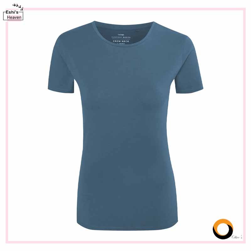 Women’s Crew Neck Short Sleeve Soft Cotton Jersey T-Shirt - Image 4